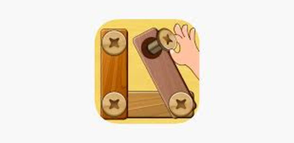 Wood Nuts & Bolts Puzzle