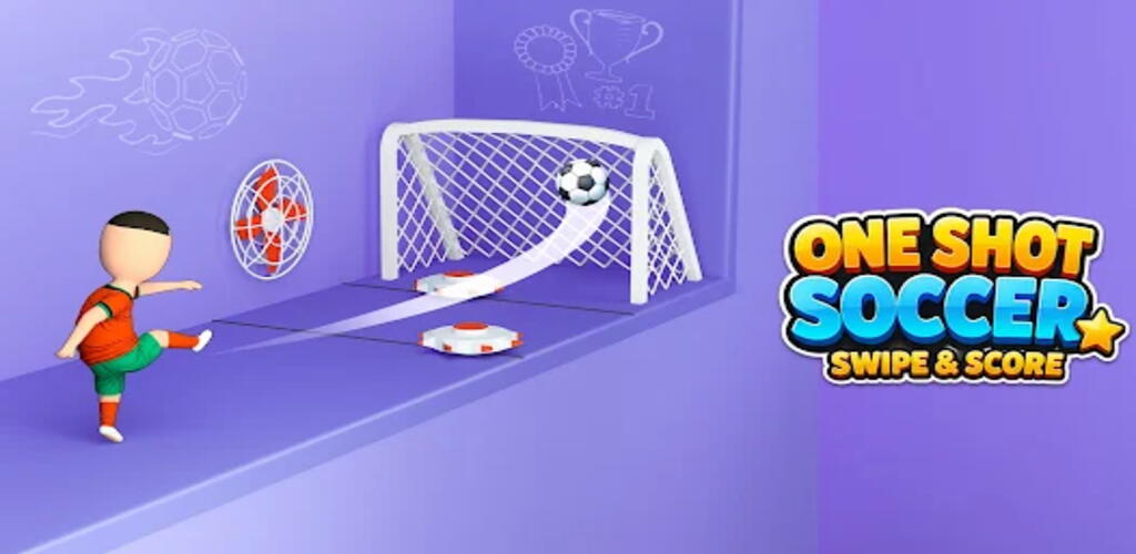 One Shot Soccer: Swipe & Score - Install and Play