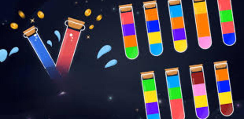 Color Water Sort - Collect 10K Coins - 12 days