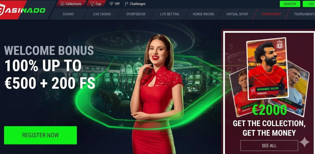 Casinado - Register & Make First Deposit