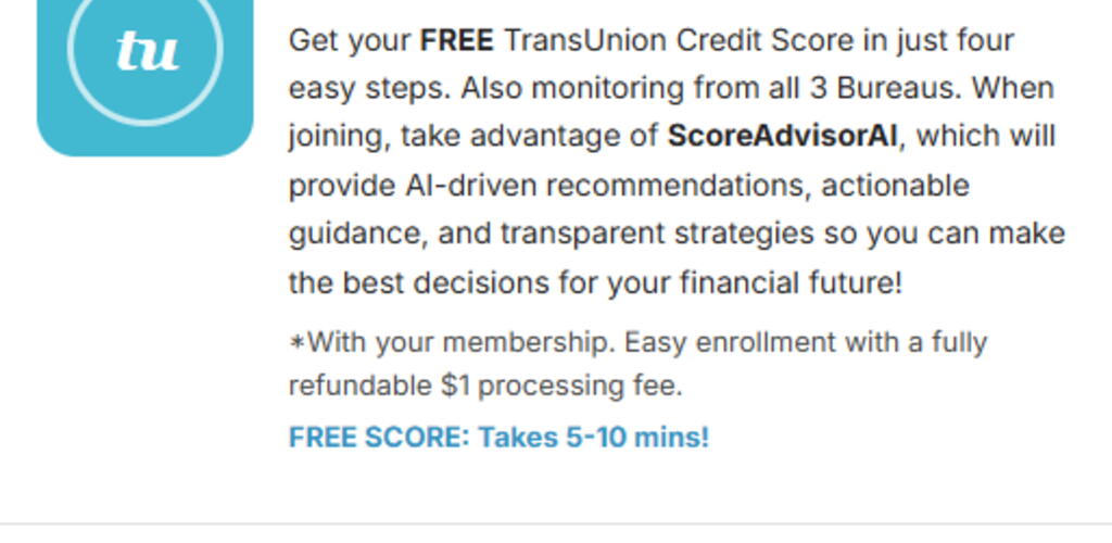 FreeScoreFast - Register & Connect Bank account