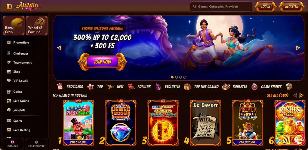 Alawin - Deposit 20 € and wager 10 €