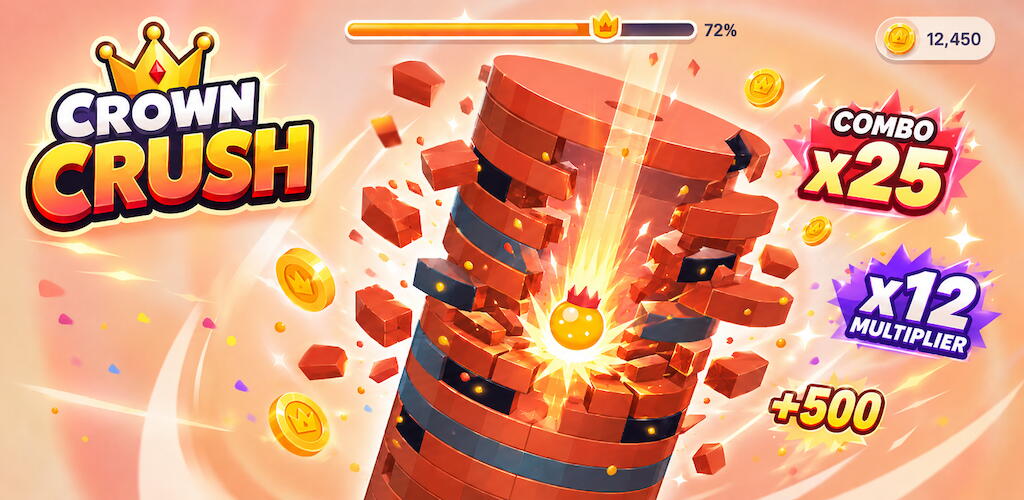 Crown Crush - Level 50 in 5 games