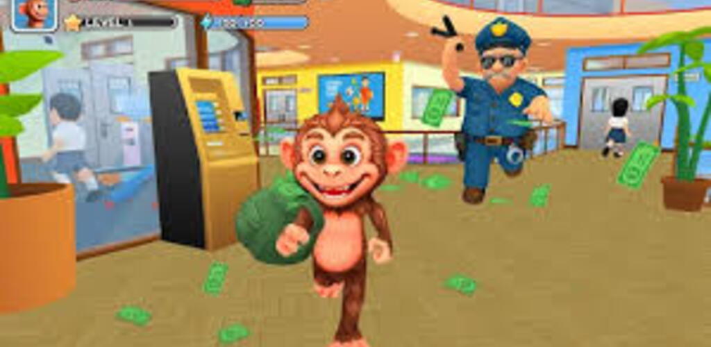 Monkey Student: School Prank- Install & watch ads